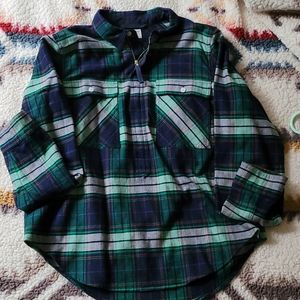 1/2 Zip Flannel